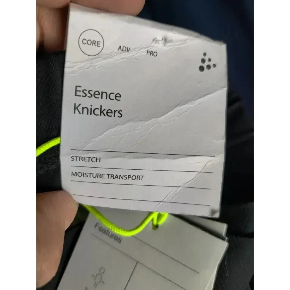 Craft Women's Essence Cycling Knickers Padded USPF50 Sz XS Black Cropped Pants - Picture 8 of 11